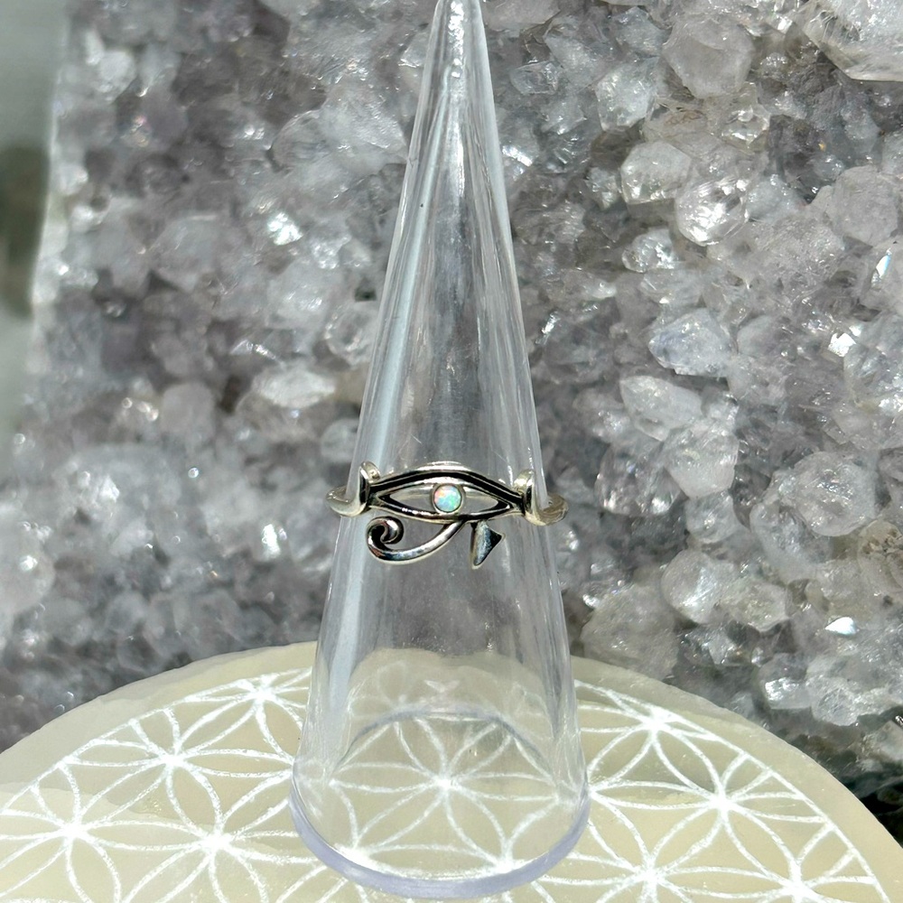 Opal Eye of Horus Ring